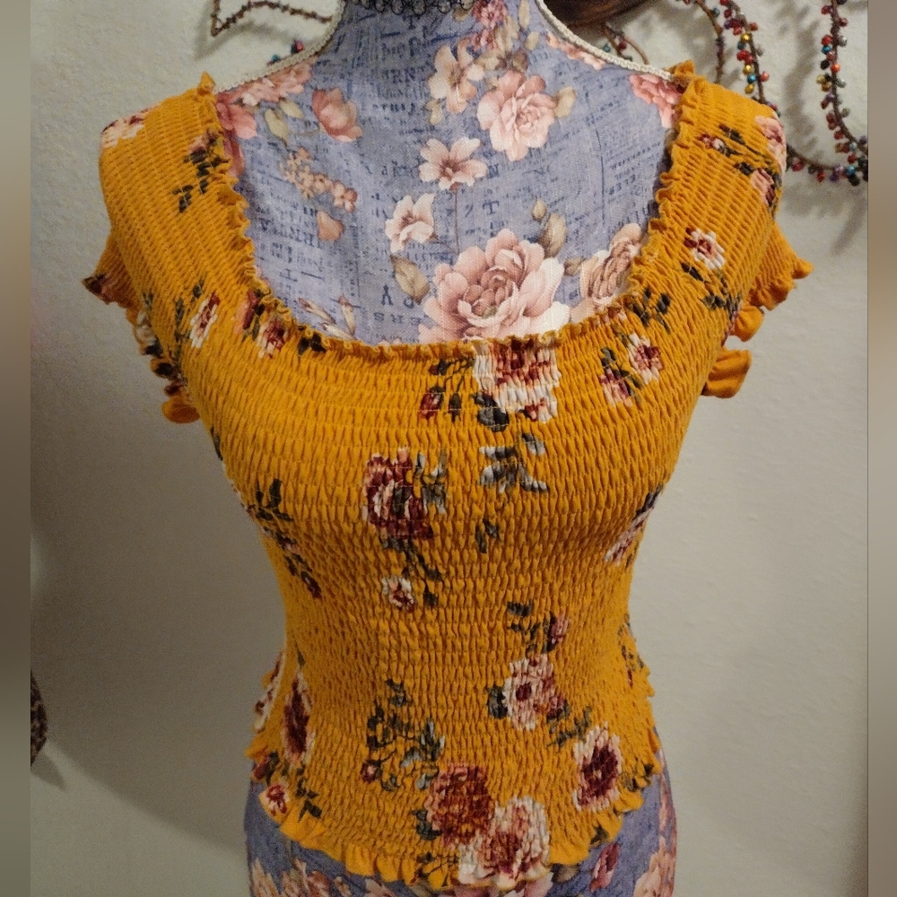 Floral Smocked Top